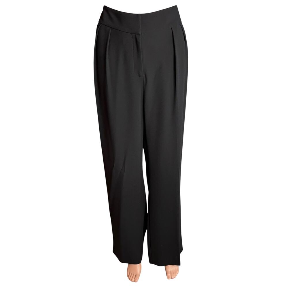 Tahari by ASL Black Dress Pants 14 New With Tags! Pleated Career Luxe Old Money